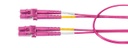 Jumper de fibra optica belden fp4ldld003m forro pvc color violeta flamabilidad ofnr riser tipo de fibra multimodo om4 50/125 mic