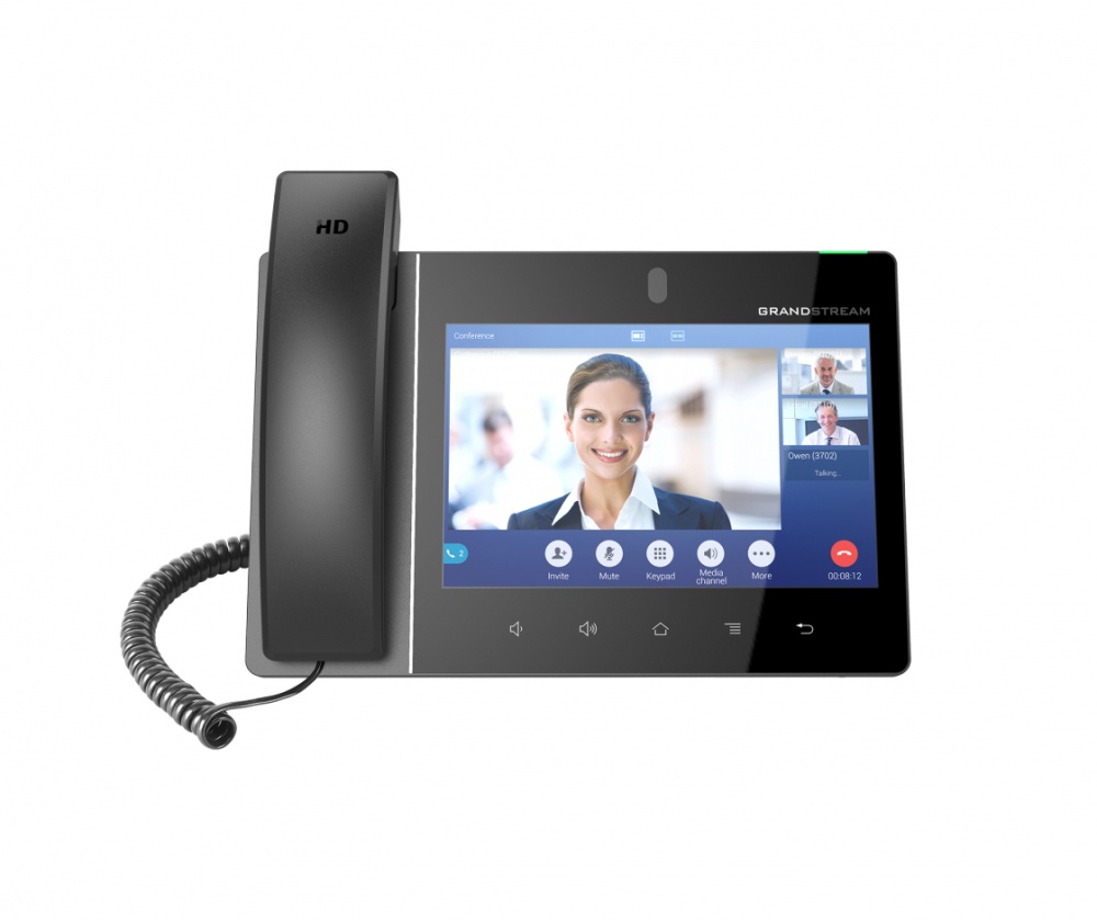 Video teléfono ip  empresarial android con pantalla táctil (1280x800) hasta 16 líneas y 16 cuentas sip