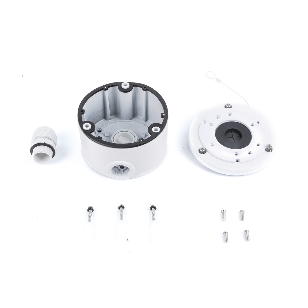 Caja de conexiones de metal / extra grande / compatible con ds-2cd20xx, b8-turboxx, e8-turboxx**, le7-turboxx, lb7-turboxx, **