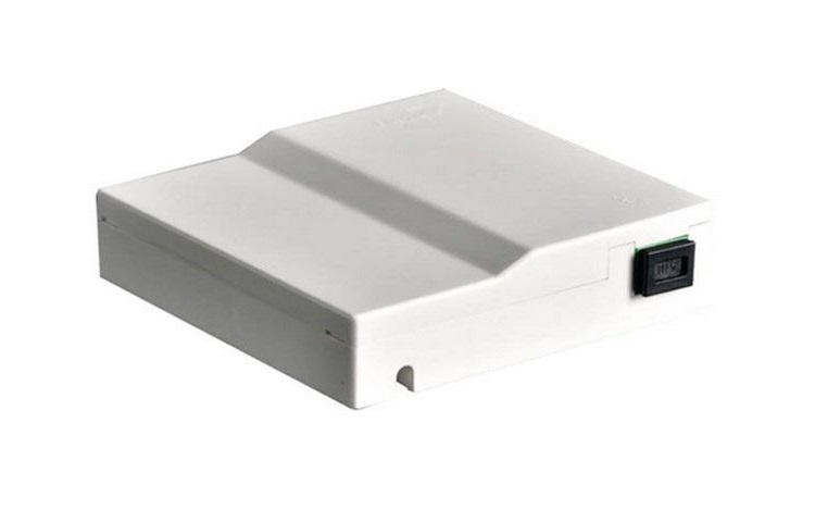 Caja terminal de fibra óptica (roseta) con un acoplador sc/apc, color blanco