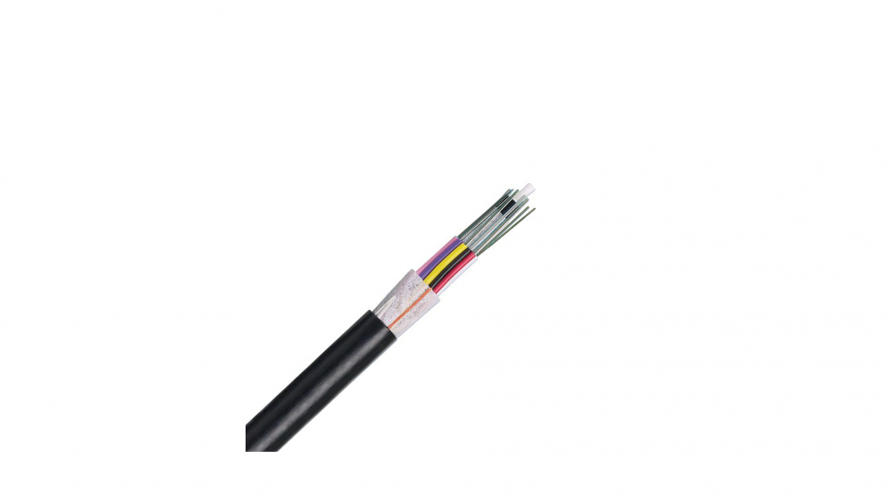 Cable de fibra óptica de 24 hilos, osp (planta externa), no armada (dieléctrica), 250um, monomodo os2, precio por metro