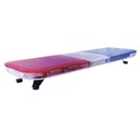 Barra de luces de 47" rojo/azul, 88 led, con control de tráfico en color rojo/azul, ideal para equipar unidades de seguridad púb