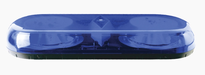 Mini barra de luces serie x606 con 18 led, color azul y montaje permanente 