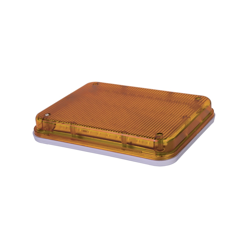 Luz de advertencia de 9x7", color ámbar, ideal para ambulancias