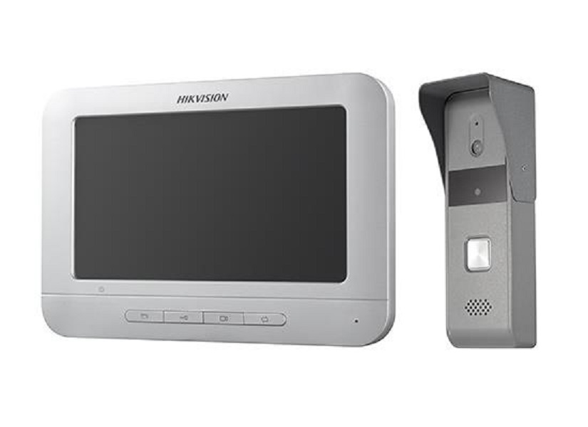 Kit Videoportero Hikvision DS-KIS203 Monitor 7" Altavoz Alámbrico Incluye Frente De Calle