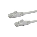 Cable red de 30cm blanco cat6 ethernet gigabit sin enganches