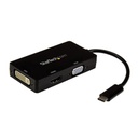 Mini adaptador grafico externo usb-c tipo c a hdmi dvi y vga