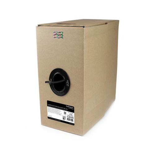 Rollo bobina bulk 304.8m cable red cat6 solido cmr negro