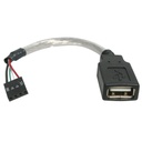 Cable 15cm adaptador extensor usb a idc 4pin placa madre