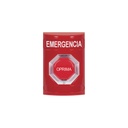Botón de Emergencia STI en Español Acción Mantenida Girar para Restablecer y LED Multicolor Rojo