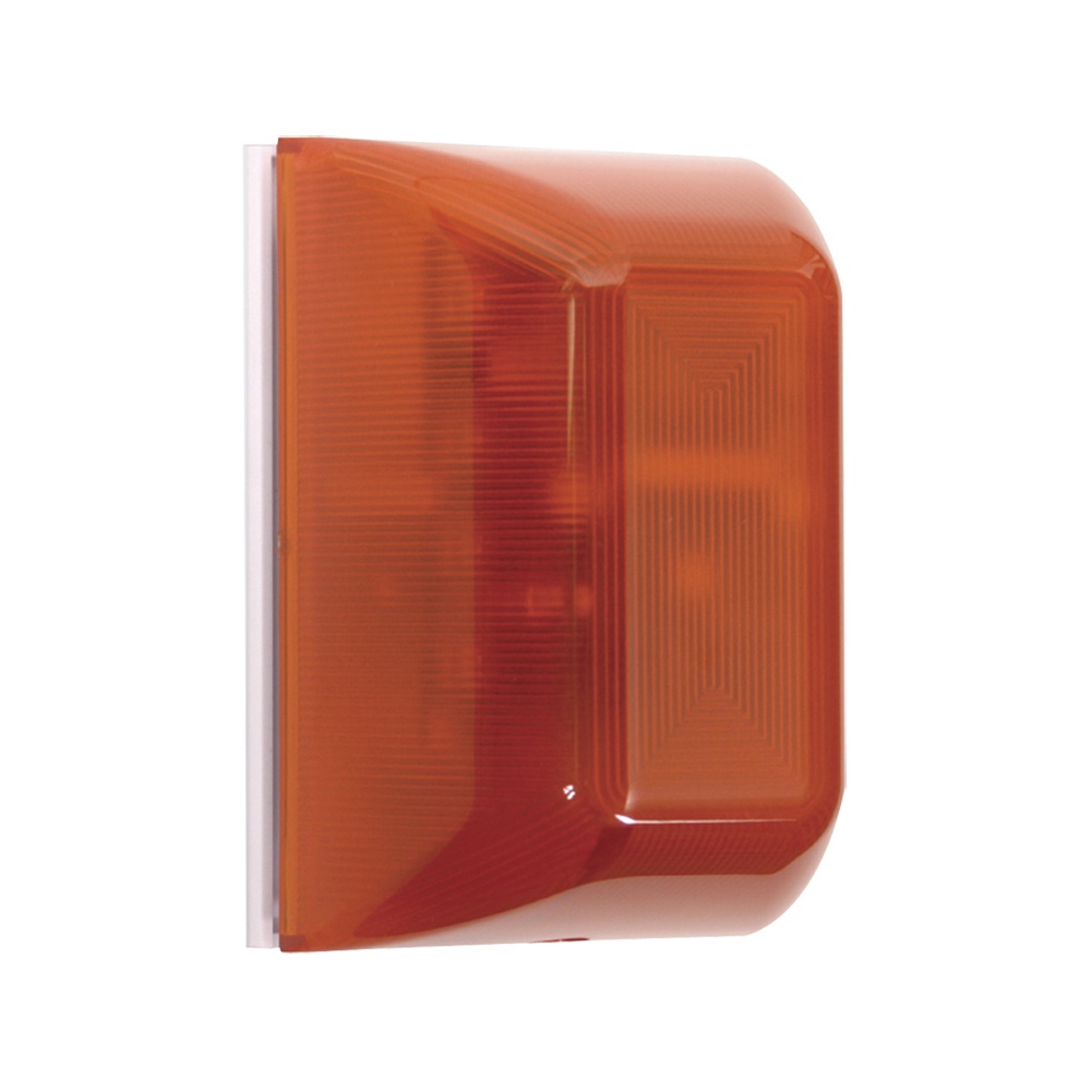 Sirena de advertencia, 32 opciones de tono, color ambar, audio-visual, soporta batería 9v, timer independiente