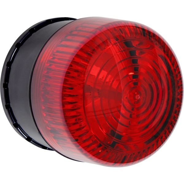 Alarma de una zona para uso en exterior, notificación audible y visible, color rojo