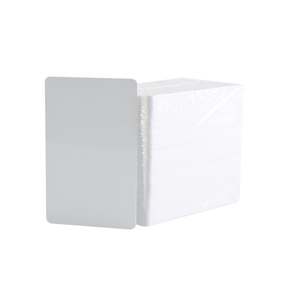 Paquete de 500 tarjetas ultracard 10 mil  adhesivas imprimibles por un sólo lado /  para pegar sobre tarjetas/ cr79
