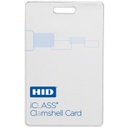 Tarjeta iclass clamshell (gruesa) / 2 k memoria / garantía de por vida