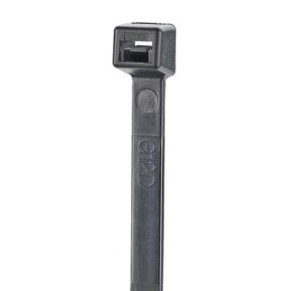 Cincho de nylon 6.6 stronghold™, de 370mm de largo, color negro, exterior resistente a rayos uv, 100 pz
