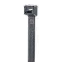 Cincho de nylon 6.6 stronghold™, de 370mm de largo, color negro, exterior resistente a rayos uv, paquete de 100pz