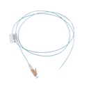 Pigtail de fibra óptica lc simplex, multimodo om4 xglo 50/125, ofnr, color aqua, 1 metro