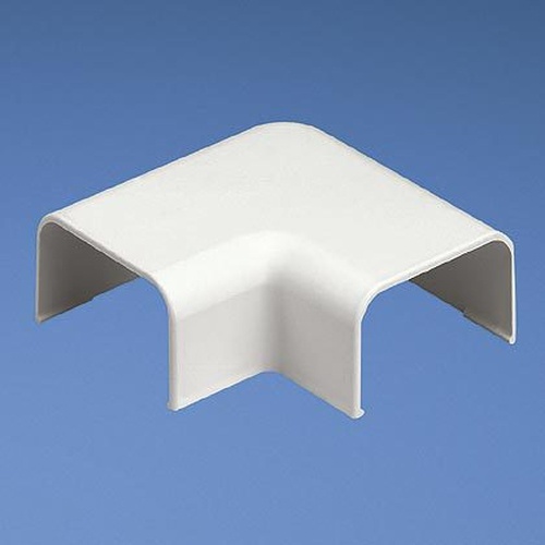 Conexión en ángulo recto "l", para uso con canaleta ld5, material abs, color blanco mate