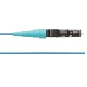 Pigtail de fibra óptica lc simplex, multimodo om4 50/125, 900um, color aqua, 2 metros