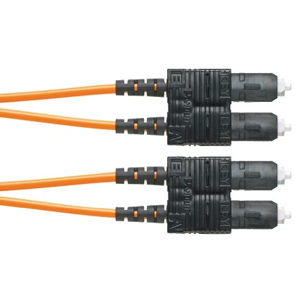 Jumper de fibra optica monomodo 9/125 os2, lc-sc duplex, ofnr (riser), color amarillo, 1 metro