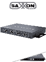 Saxxon lkv401ms- switch de video hdmi de 4 entradas y 1 salida/ resolución 1080p@60hz/ múltiples modos de vista: modo dual y 3 m