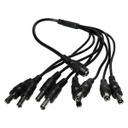 Cable divisor de corriente xcase 1 hembra a 8 machos para camaras de vigilancia (pulpo)