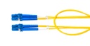 Jumper de fibra optica belden fpsldld003m forro pvc color amarillo flamabilidad ofnr riser tipo de fibra monomodo os2 9/125 micr