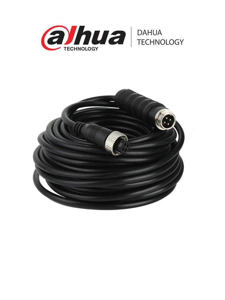 Dahua mcnu-gxf4-gxm4-12 - cable extensor tipo aviación de 12 metros/ para transmisión de video y audio analogico/ conectores m12