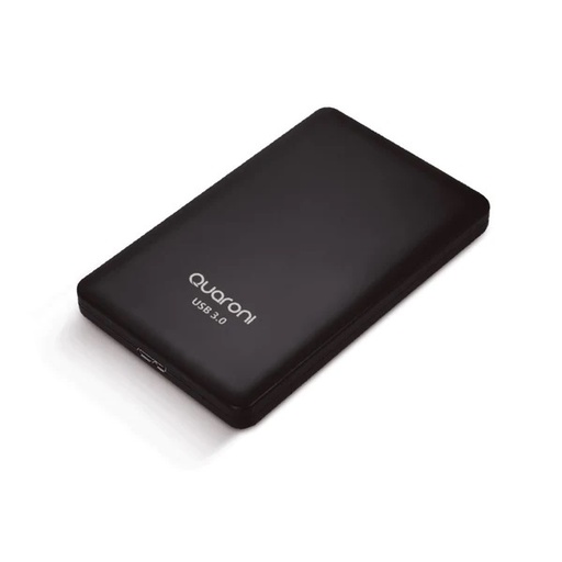 [ACC702037] Carcasa Enclosure QUARONI para Discos Duros /SSD 2.5'' de 7MM/9.5MM SATA USB 3.0 Negro
