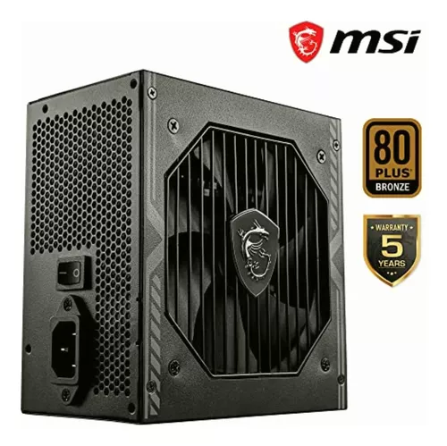 [POW32489-ALX] FUENTE DE PODER MSI (MAG A650BN) 650W,80 PLUS BRONZE,PFC ACTIVO,VENTILADOR 120 MM