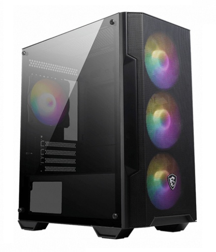 [CAB27823] Gabinete MSI MAG FORGE M100A Con Ventana Micro ATX/Mini-ITX USB 2.0/3.0 Sin Fuente 4 Ventiladores RGB Instalados