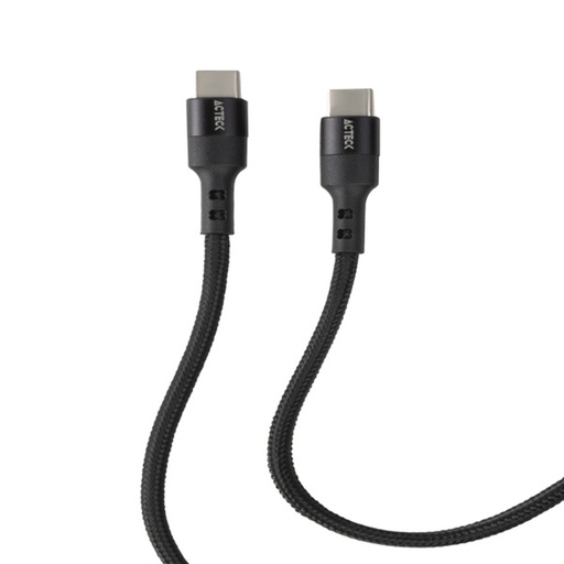 [WIR4699] Cable USB C Acteck AC-934855 USB C Macho - USB C Macho 1.8 Metros