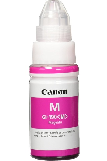 [PRI5519] Tanque De Tinta Canon GI-190 Magenta 70ml Rinde 6000 Páginas