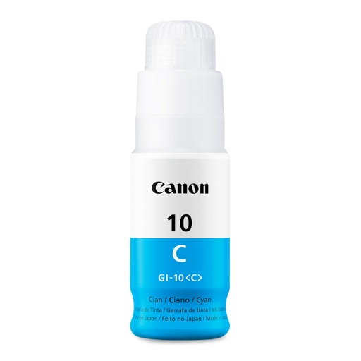 [PRI5520] Tanque De Tinta Canon GI-10 Cian 70ml Para G5010/G6010/G7010