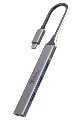 [ACC702107] Hub multipuerto stylos 4 en 1 usb tipo c a 3 puertos usb (stcbhub42g)