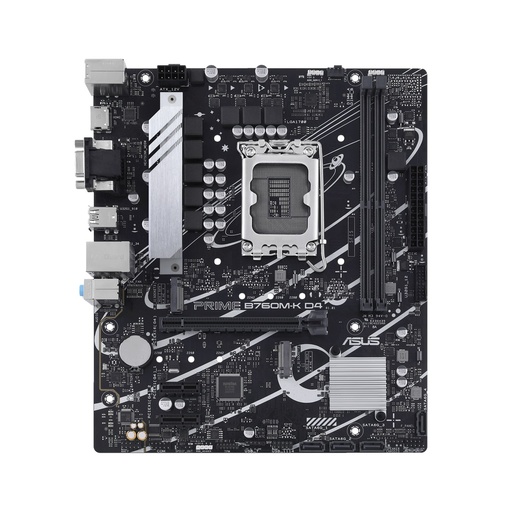 [MOB70254] Tarjeta Madre Asus PRIME B760M-K D4 2xDDR4 64GB 5333Mhz PCIe 4.0 M.2 1xHDMI 1xVGA S 1700 13th Gen mATX