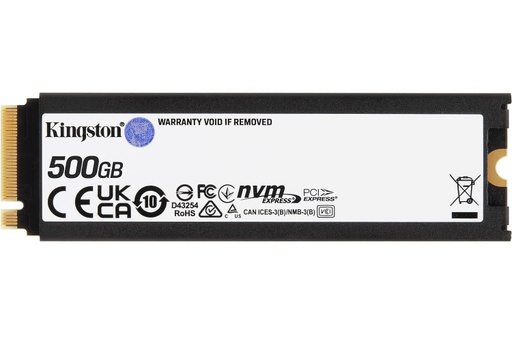 [SSD431] Unidad SSD Kingston FURY Renegade NVMe 500GB PCI Express 4.0 M.2