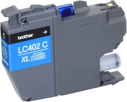 [PRI5550] Cartucho De Tinta Brother LC402XL Alto Rendimiento Cian Rinde 1500 Páginas