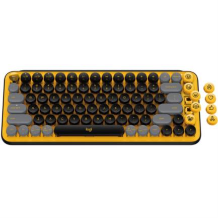 [KNM181659] Teclado logitech pop keys mecanico inalam bt blast yellow (920-010713)