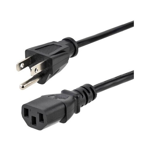[ACC702147] Cable de Alimentación Genérico de 1.2 mts Negro