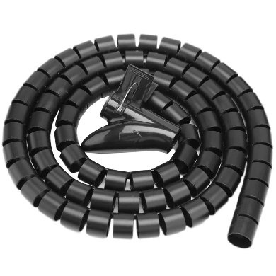 [ACC702159] Organizador de cables brobotix 1.5 mts, en tubo, negro