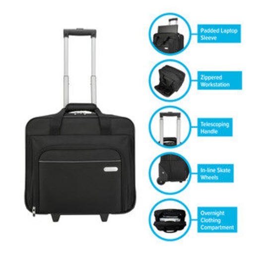 [OFF635] Maletin rodante targus tbr003us metro rolling 15.6 color negro