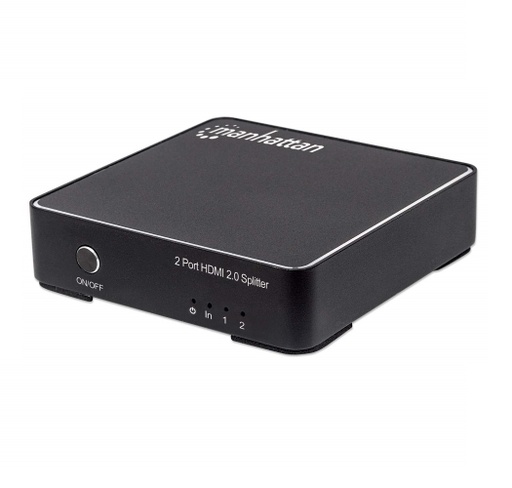 [ACC702232] Video Splitter HDMI Manhattan de 2 puertos 4k 60Hz Negro