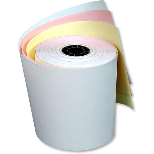 [POS654] Rollo de Papel Autocopia PCM BRA7670 70 x 76mm Blanco/Rosa/Amarillo 1 Rollo
