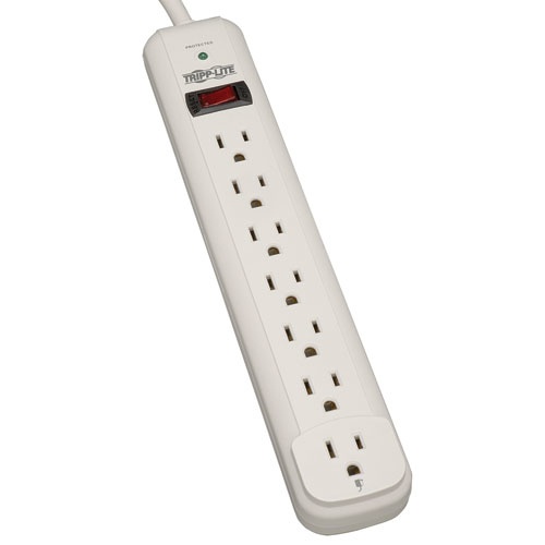 [POW53304] Tripp Lite STRIKER Supresor de Picos / Sobretension, 1080 Joules, 7 Contactos (Capacidad para 1 Transformador), Cable de 1.83 m