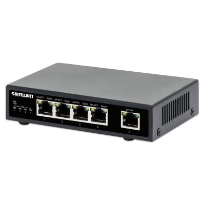 [NET6560] Switch intellinet gb 5 puertos 4 ptos poe 30wxpto 62w (561839)