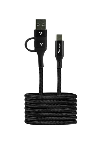 [ACC702271] Cable USB A Macho - USB C Macho Vorago 1 Metro Negro