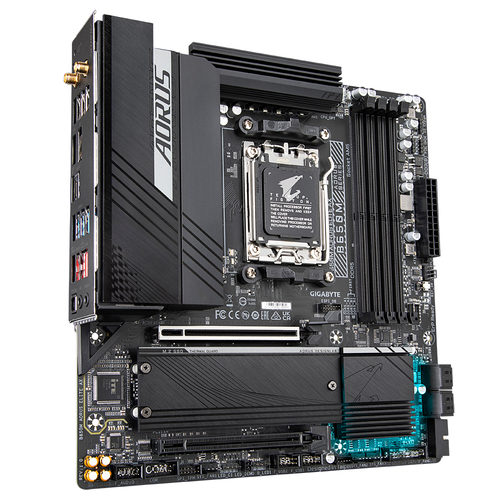 [MOB70276] Tarjeta madre gigabyte b650m aorus elite ax, skt am5, micro atx, 4x dimm ddr5, 1x dp, 1x hdmi, 1x usb tipo c, 2x usb 3.2