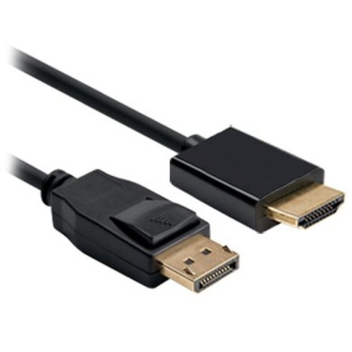 [ACC702305] BRobotix Cable DisplayPort 1.2 Macho - HDMI 1.4 Macho, 4K, 1.8 Metros, Negro