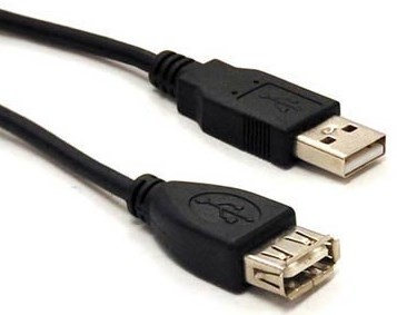 [ACC702320] Cable brobotix extension, usb-a v2.0, macho - hembra, 3.0 mts, negro